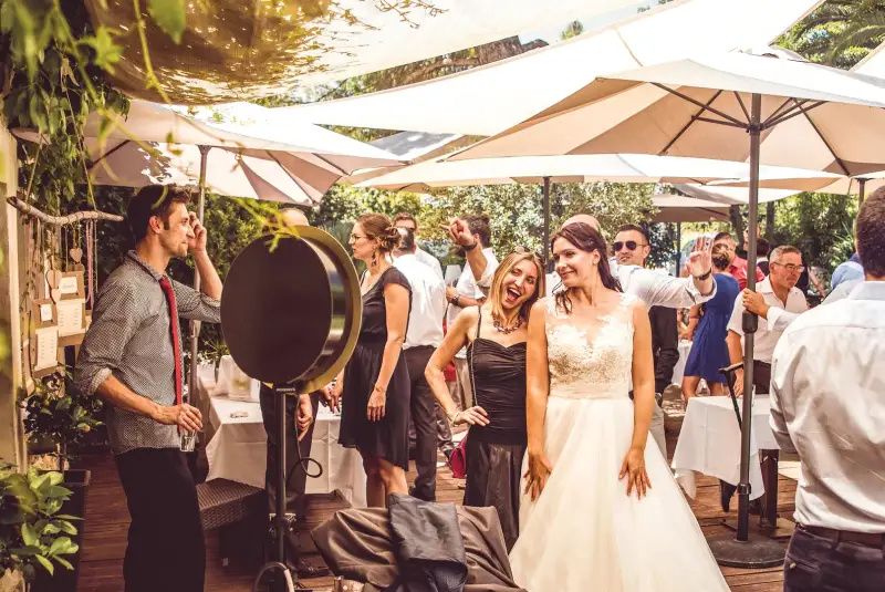Photobooth Ouisnap installé pour un mariage